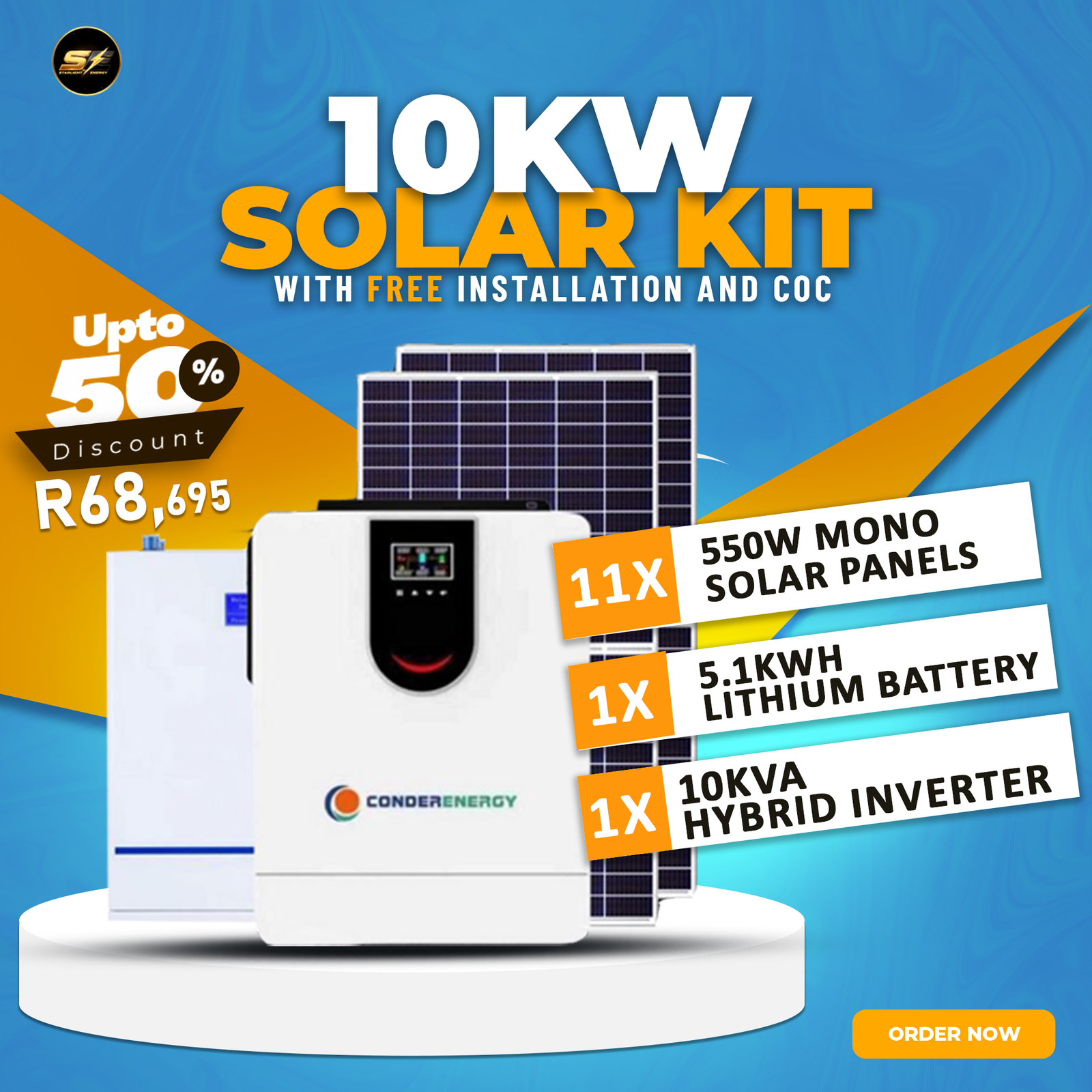 10kW Smart Solar Power Kit