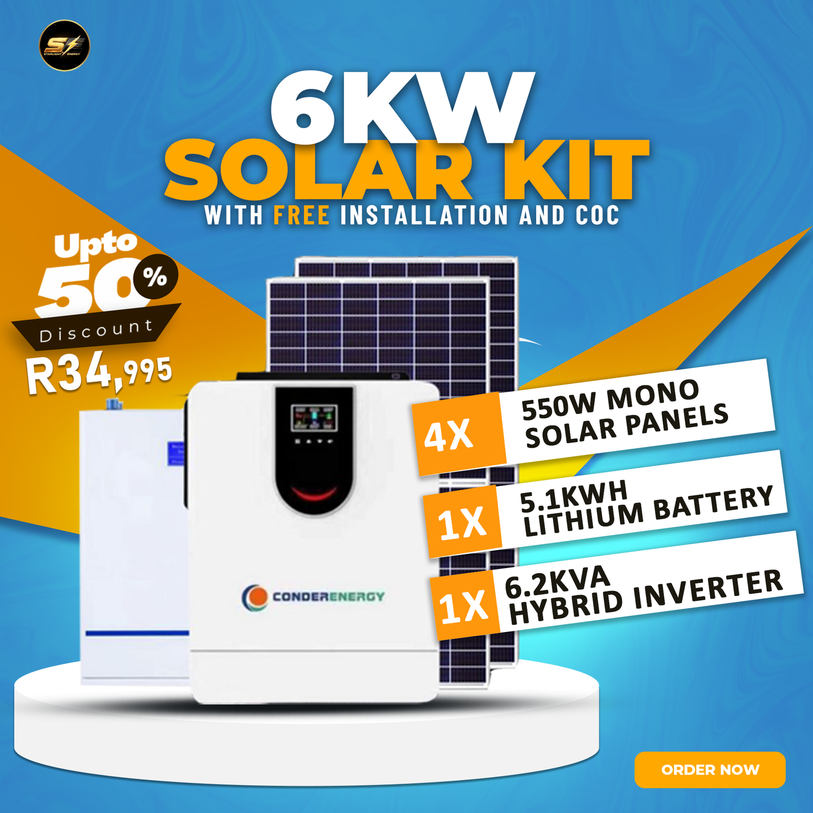 6kW Essential Solar Power Kit